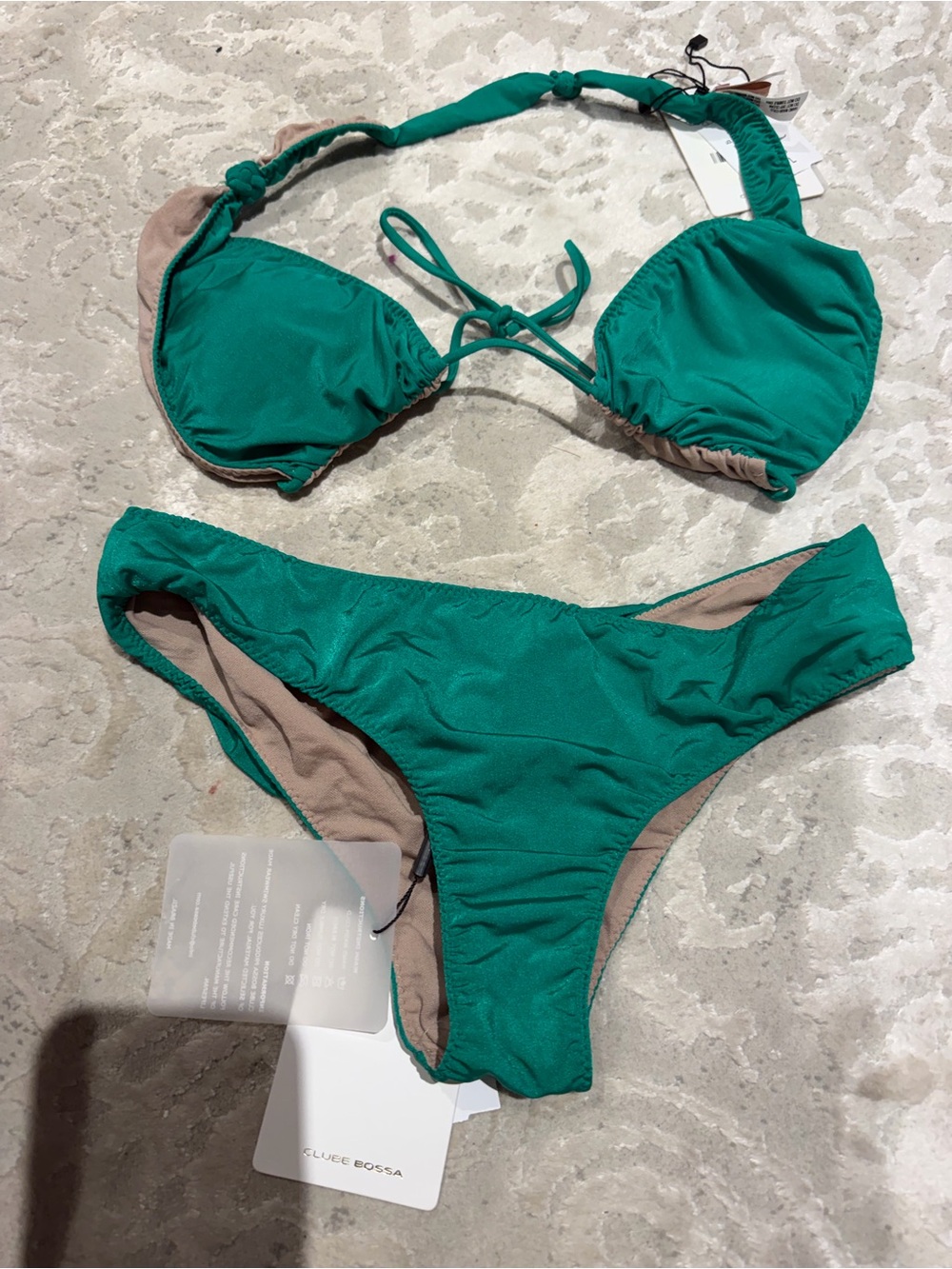 CLUBE BOSSA Emerald Green Bikini Set